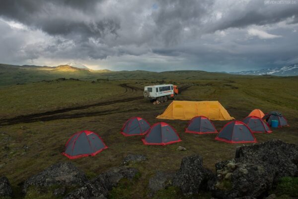 Kamtschatka - Basecamp im NP Vulkane von Kamtschatka