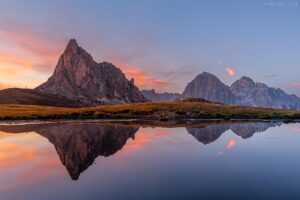 Dolomiten Südtirol Ra Gusela Bergsee Passo Giau