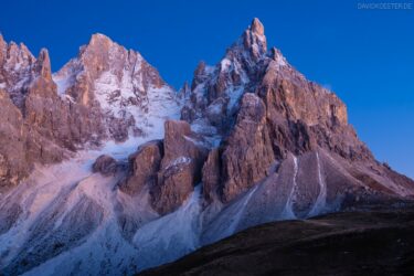 Dolomiten - Pala-Gruppe, in der blauen Stunde, Trentino