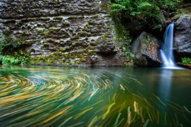 Deutschland - Gelobtbach Wasserfall im Elbsandsteingebirge