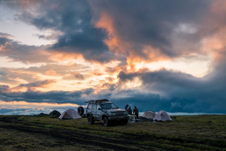 Kamtschatka Landschaft: Camping im NaturparkKlyuchevskoy