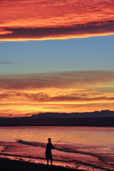 Neuseeland - Angler an der Tasman Sea