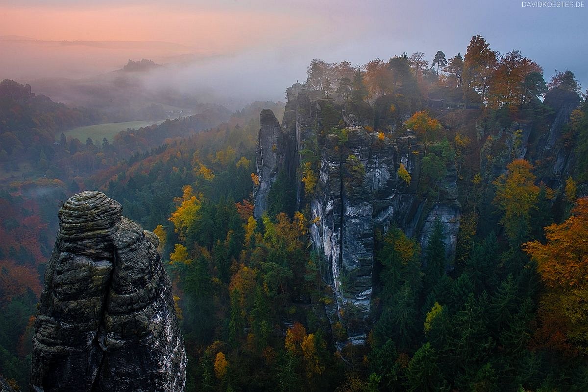 Deutschland - Bastei im Elbsandsteingebirge, Sachsen - Landschaftsfotograf  David Köster
