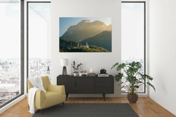 Deutschland - Schloss Neuschwanstein vor Ammergauer Alpen, Bayern – Bild 3