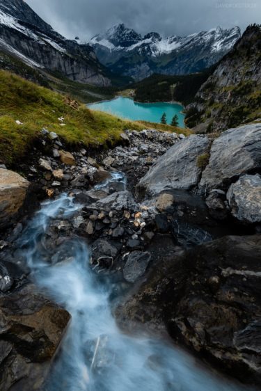 Schweiz - Wasserfall und Oeschinensee