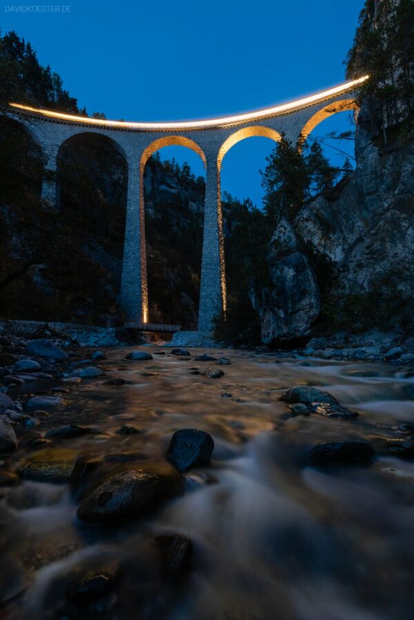 Schweiz - Landwasserviadukt, Rhätische Bahn