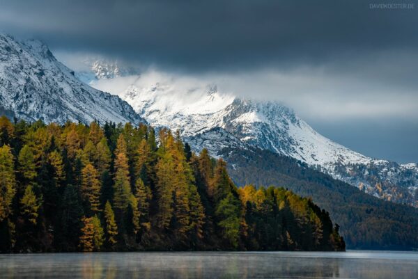 Schweiz - Herbst am Silser See, Engadin