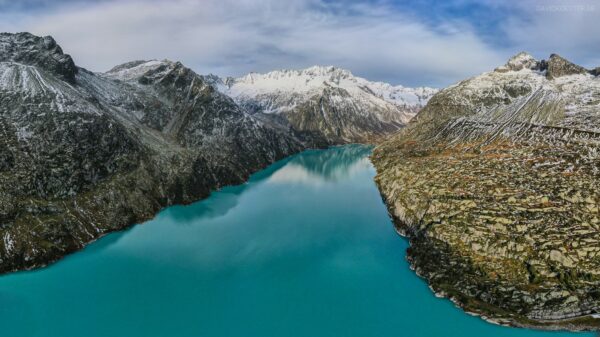 Schweiz - Panorama Göscheralpsee mit Dammastock, Uri