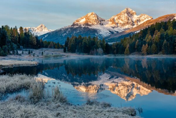 Schweiz - Winter trifft Herbst, Stazersee