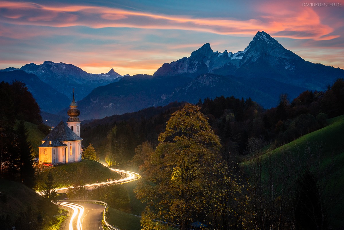 Deutschland - Kapelle Maria Gern mit Watzmann, Berchtesgadener Land