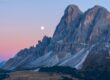 Dolomiten - Mondaufgang am Peitlerkofel, Südtirol