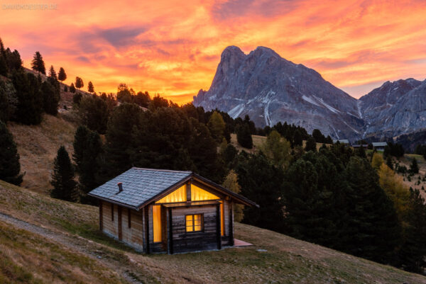 Dolomiten - Hütte am Peitlerkofel, Südtirol