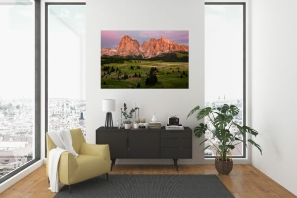 Dolomiten - Seiser Alm mit Gipfelglühen – Bild 3