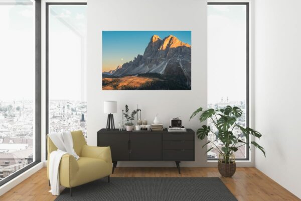 Dolomiten - Mondaufgang am Peitlerkofel, Südtirol – Bild 3