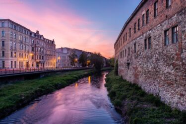 Halle Bilder - Mühlgraben am Hallorenring mit Neuer Residenz