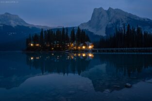 Kanada - Emerald Lake mit Mount Burgess