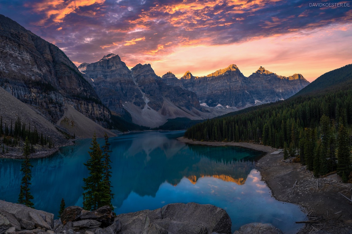 Kanada Moraine Lake Banff Nationalpark Landschaftsfotograf David Kanada Moraine Lake Banff Nationalpark Landschaftsfotograf David