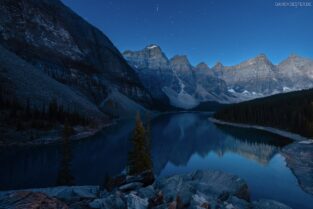 Kanada - Moraine Lake bei Nacht, Banff NP