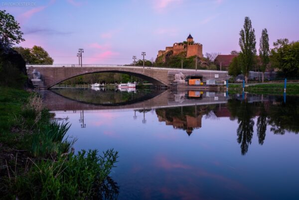 Halle Bilder - Burg Giebichenstein und Giebichensteinbrücke an der Saale