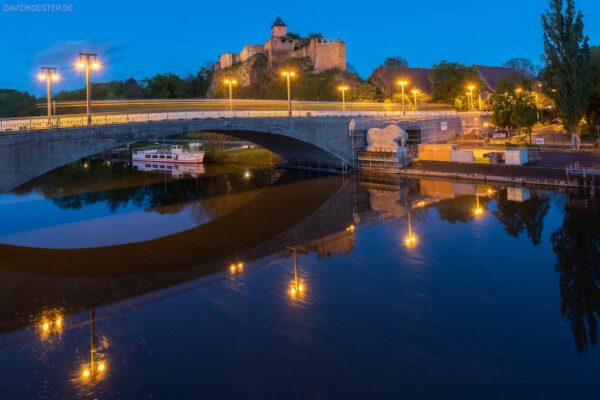 Halle Bilder - Burg Giebichenstein und Giebichensteinbrücke an der Saale