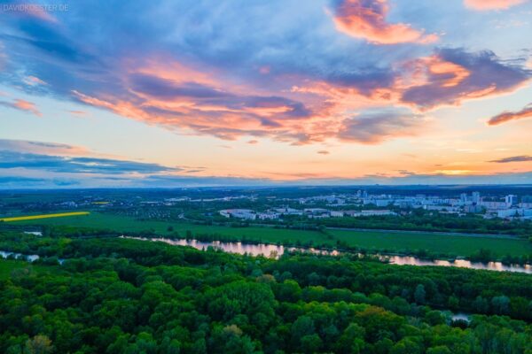 Halle Bilder - Blick über Süden, Neustadt und Saaleaue