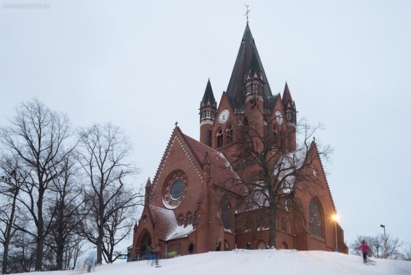 Halle Bilder - Pauluskirche im Winter