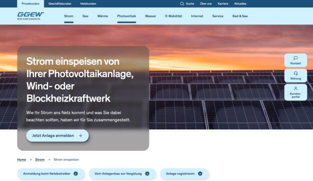 GGEW Webseite