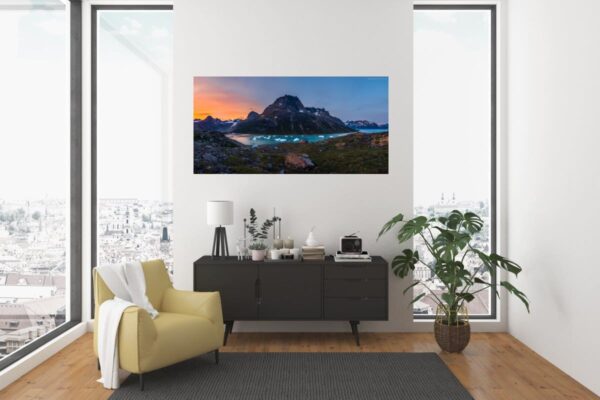 Grönland - Fjord mit Eisbergen, Panoramabilder – Bild 2