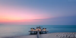 Deutschland - Panorama der Seebrücke Sellin, Insel Rügen, Mecklenburg-Vorpommern