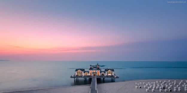 Deutschland - Panorama der Seebrücke Sellin, Insel Rügen, Mecklenburg-Vorpommern