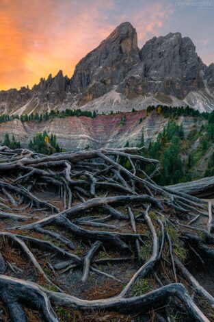 Dolomiten - Würzjoch mit Peitlerkofel, Dolomiten