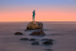 Deutschland - Insel Rügen, Skulptur Kaysa zwischen Baabe und Sellin